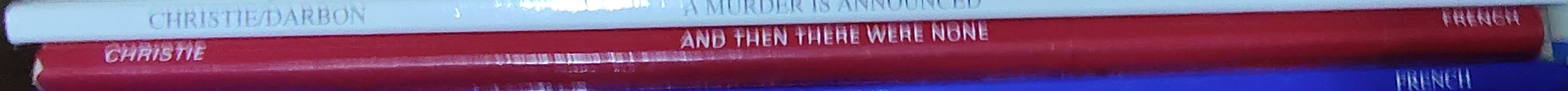 Agatha Christie  AND THEN THERE WERE NONE spine of book image