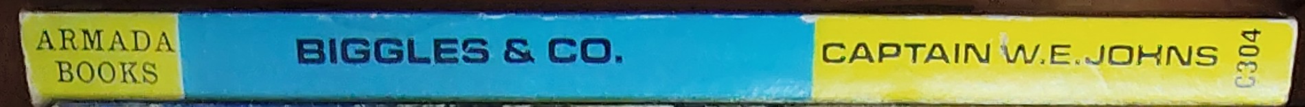 Captain W.E. Johns  BIGGLES & CO. spine of book image