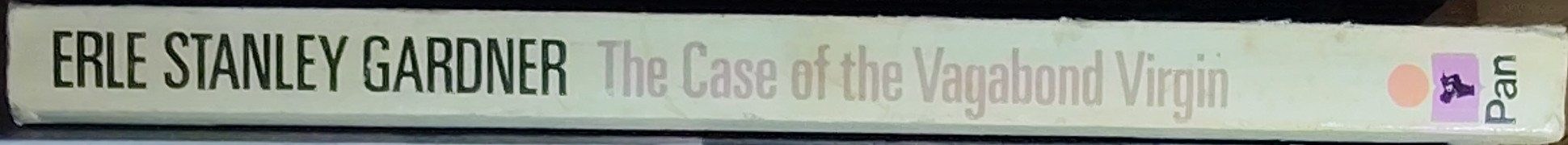 Erle Stanley Gardner  THE CASE OF THE VAGABOND VIRGIN spine of book image