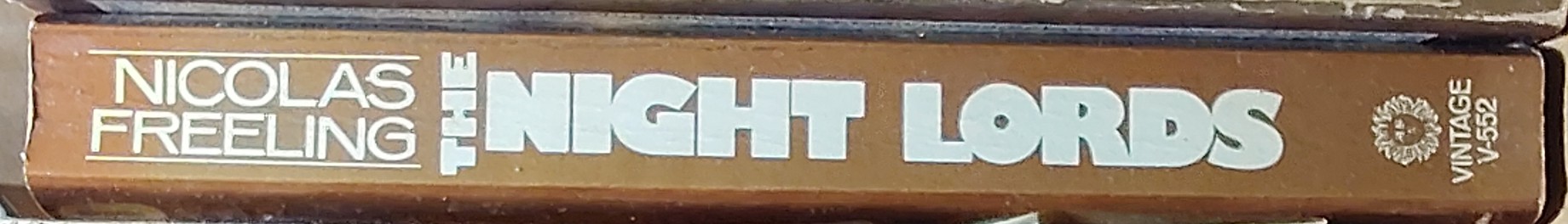 Nicolas Freeling  THE NIGHT LORDS spine of book image