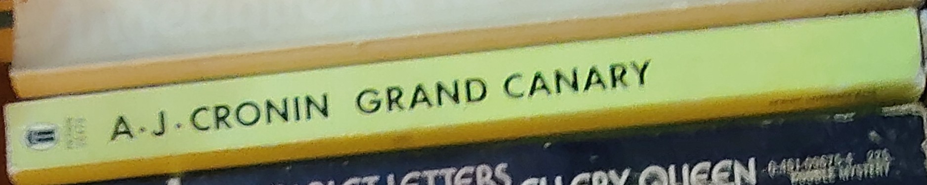 A.J. Cronin  GRAND CANARY spine of book image