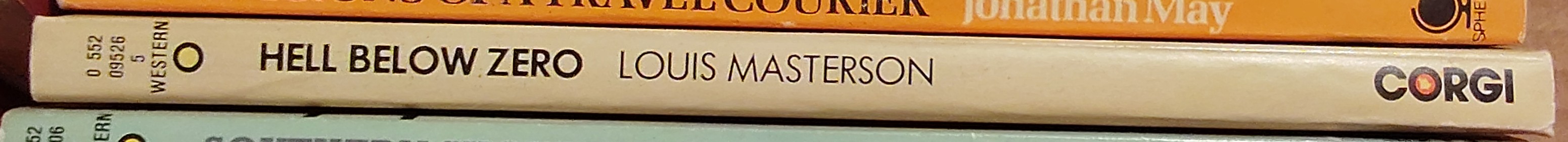 Louis Masterson  HELL BELOW ZERO spine of book image