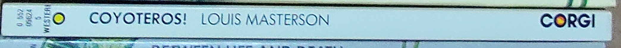 Louis Masterson  COYOTEROS! spine of book image