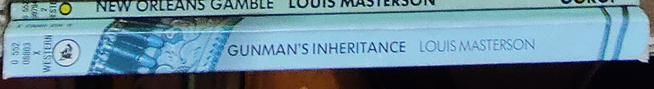 Louis Masterson  GUNMAN'S INHERITANCE spine of book image