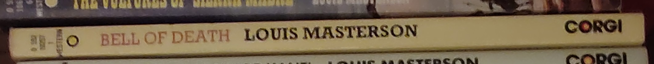 Louis Masterson  BELL OF DEATH spine of book image