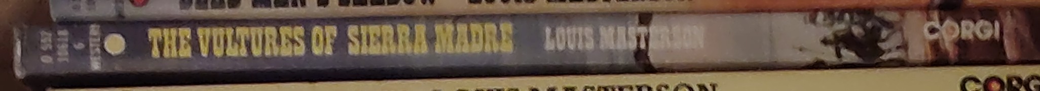 Louis Masterson  THE VULTURES OF SIERRA MADRE spine of book image