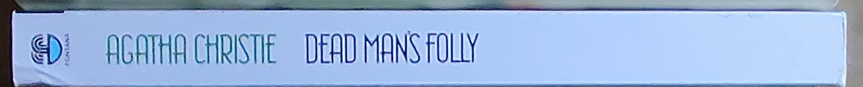 Agatha Christie  DEAD MAN'S FOLLY spine of book image