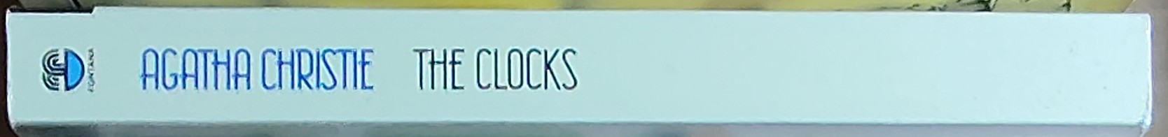 Agatha Christie  THE CLOCKS spine of book image