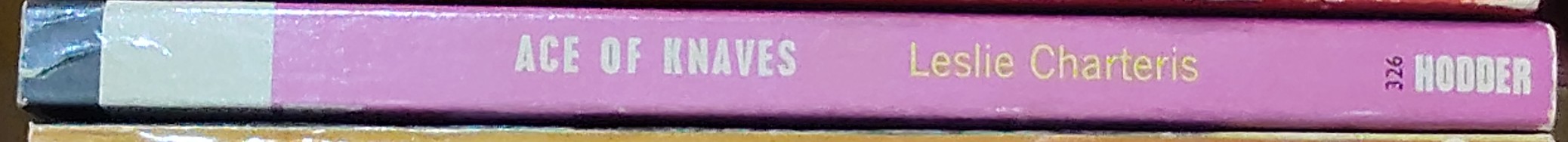 Leslie Charteris  THE ACE OF KNAVES spine of book image