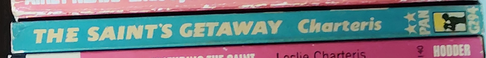 Leslie Charteris  THE SAINT'S GETAWAY spine of book image