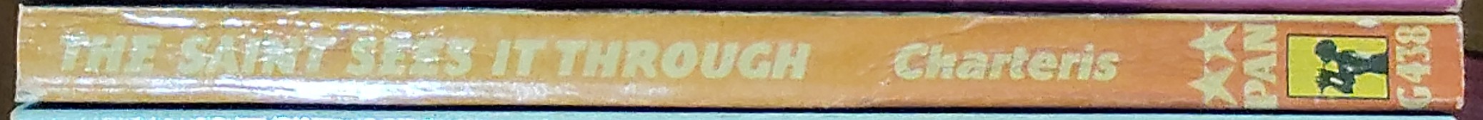 Leslie Charteris  THE SAINT SEES IT THROUGH spine of book image