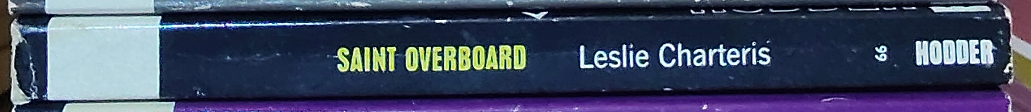 Leslie Charteris  SAINT OVERBOARD spine of book image