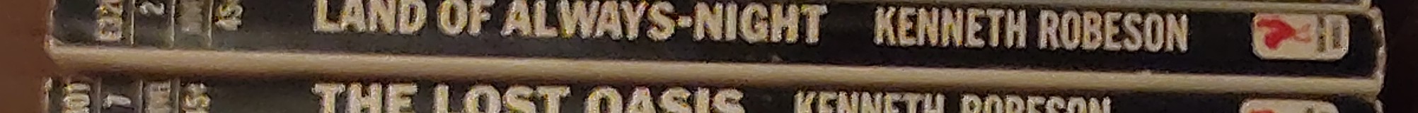 Kenneth Robeson  DOC SAVAGE: LAND OF ALWAYS-NIGHT spine of book image