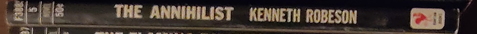 Kenneth Robeson  DOC SAVAGE: THE ANNIHILIST spine of book image