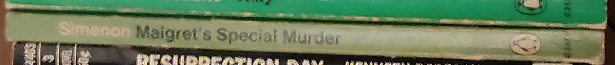 Georges Simenon  MAIGRET'S SPECIAL MURDER spine of book image