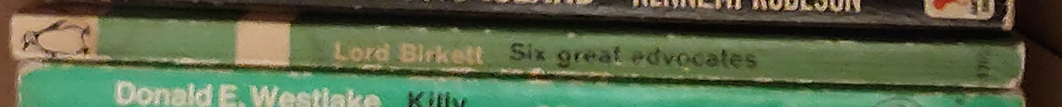 Lord Birkett  SIX GREAT ADVOCATES spine of book image