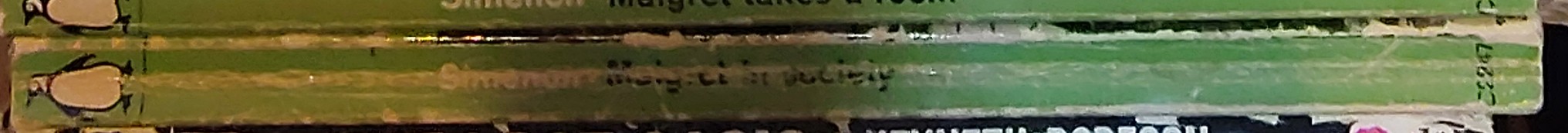 Georges Simenon  MAIGRET IN SOCIETY spine of book image