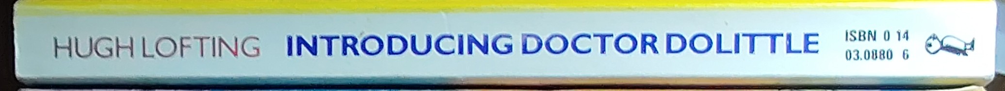 Hugh Lofting  INTRODUCING DOCTOR DOLITTLE spine of book image