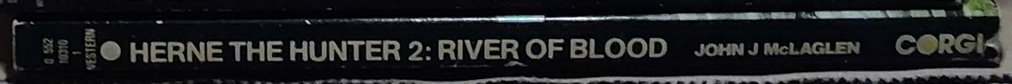 John McLaglen  HERNE THE HUNTER 2: RIVER OF BLOOD spine of book image