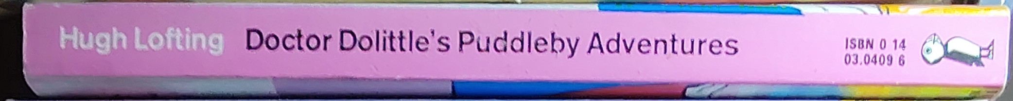 Hugh Lofting  DOCTOR DOLITTLE'S PUDDLEBY ADVENTURES spine of book image