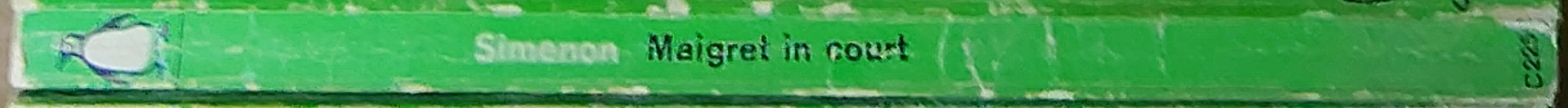 Georges Simenon  MAIGRET IN COURT spine of book image