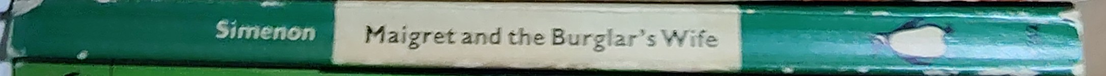 Georges Simenon  MAIGRET AND THE BURGLAR'S WIFE spine of book image