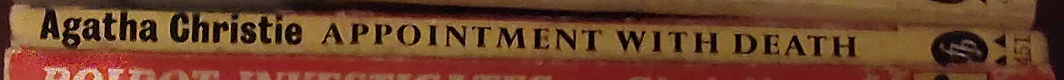 Agatha Christie  APPOINTMENT WITH DEATH spine of book image