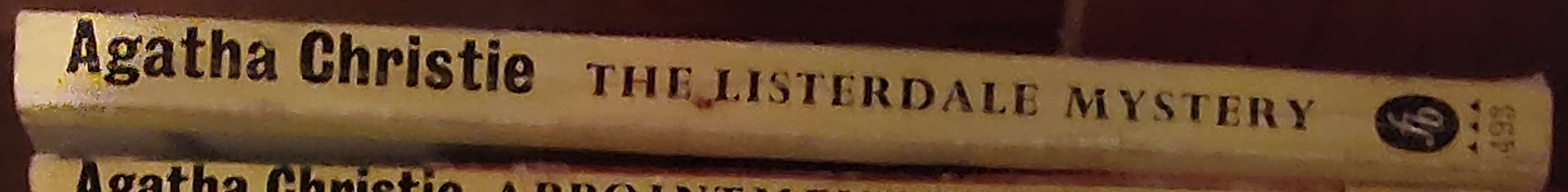 Agatha Christie  THE LISTERDALE MYSTERY spine of book image