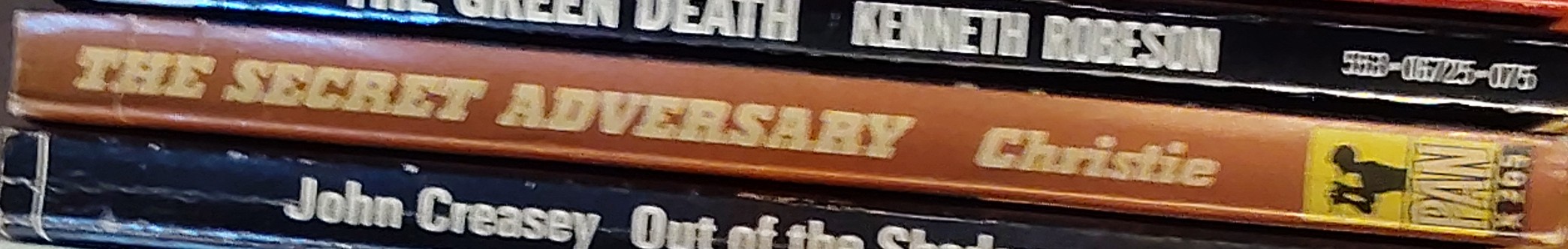 Agatha Christie  THE SECRET ADVERSARY spine of book image