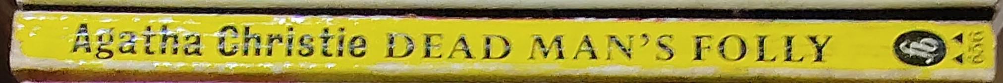 Agatha Christie  DEAD MAN'S FOLLY spine of book image
