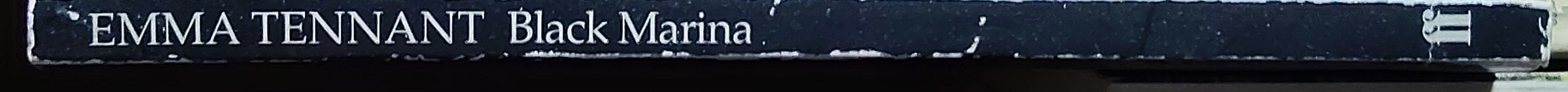 Emma Tennant  BLACK MARINA spine of book image