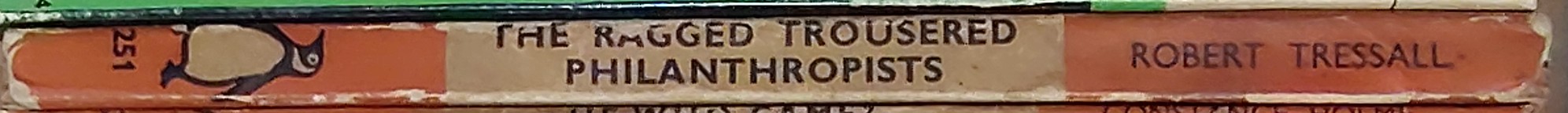 Robert Tressall  THE RAGGED TROUSERED PHILANTHROPISTS spine of book image