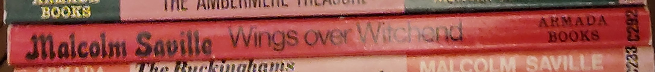 Malcolm Saville  WINGS OVER WITCHEND spine of book image