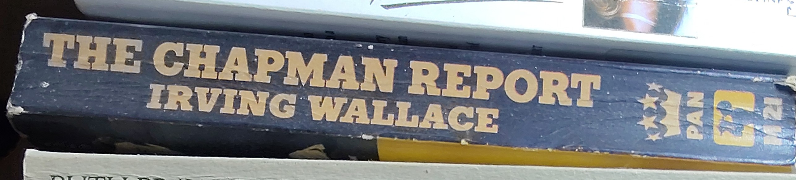 Irving Wallace  THE CHAPMAN REPORT (Film: Jane Fonda...) spine of book image