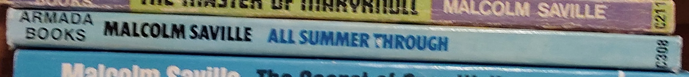 Malcolm Saville  ALL SUMMER THROUGH spine of book image
