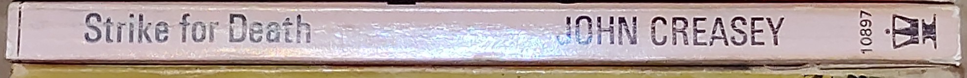 John Creasey  STRIKE FOR DEATH (Inspector West) spine of book image