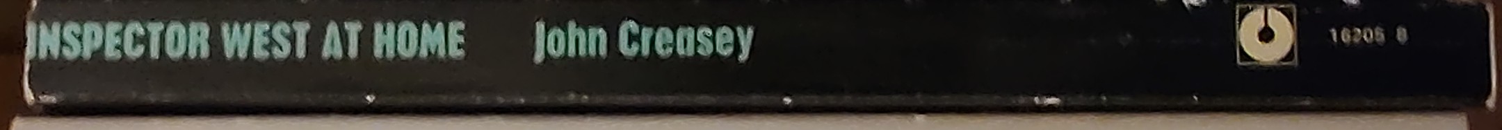 John Creasey  INSPECTOR WEST AT HOME spine of book image