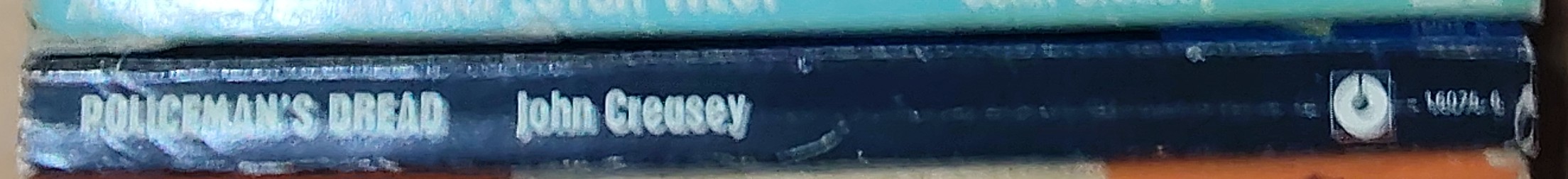 John Creasey  POLICEMAN'S DREAD spine of book image