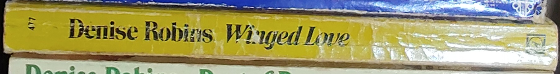 Denise Robins  WINGED LOVE spine of book image