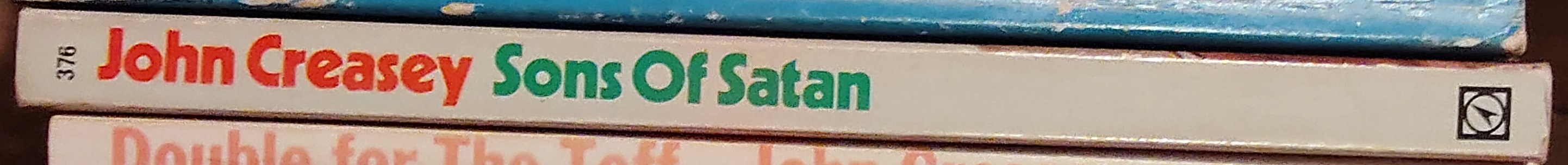 John Creasey  SONS OF SATAN (Department Z) spine of book image