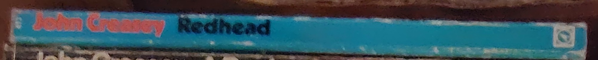 John Creasey  REDHEAD (Department Z) spine of book image