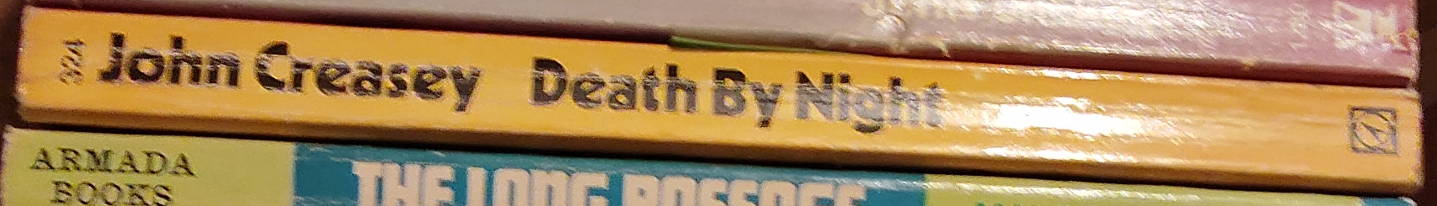 John Creasey  DEATH BY NIGHT (Department Z) spine of book image