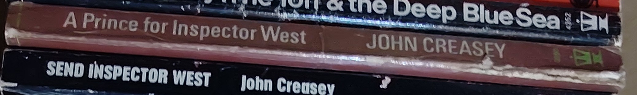 John Creasey  A PRINCE FOR INSPECTOR WEST spine of book image
