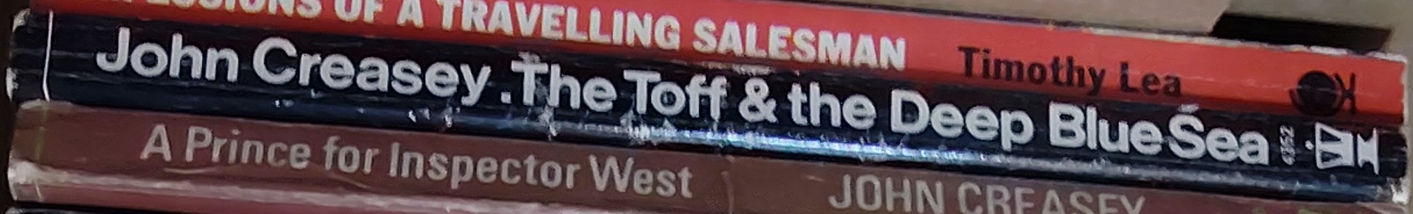 John Creasey  THE TOFF AND THE DEEP BLUE SEA spine of book image