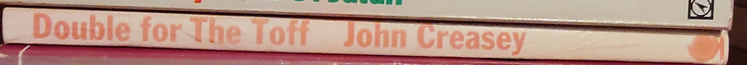 John Creasey  DOUBLE FOR THE TOFF spine of book image