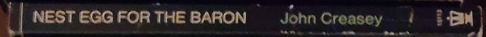Anthony Morton  NEST EGG FOR THE BARON spine of book image