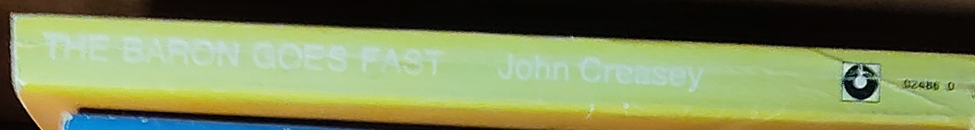 Anthony Morton  THE BARON GOES FAST spine of book image