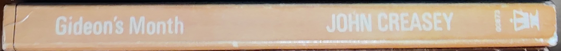 J.J. Marric  GIDEON'S MONTH spine of book image