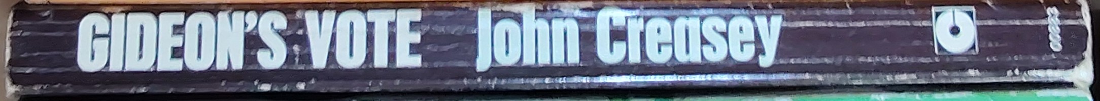 J.J. Marric  GIDEON'S VOTE spine of book image