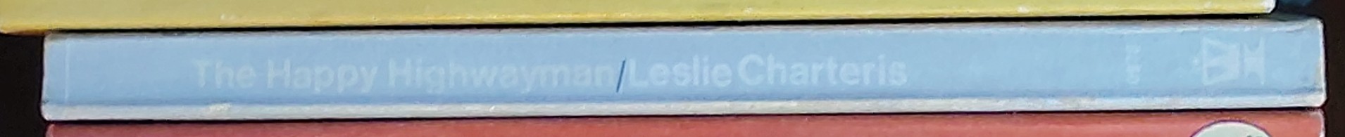 Leslie Charteris  THE HAPPY HIGHWAYMAN spine of book image